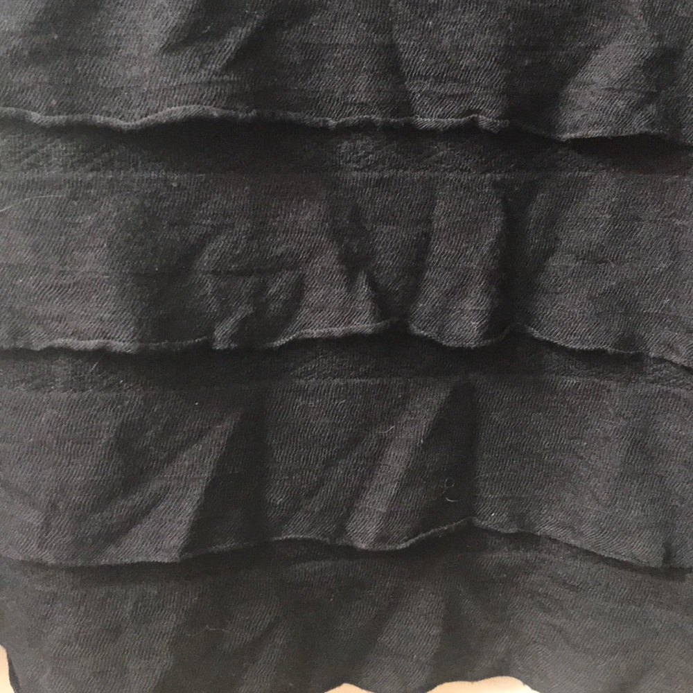 Max Studio Black Ruffled Top - Picture 2 of 3